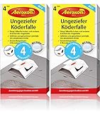 Aeroxon Ungeziefer Köder-Falle 8X – Schaben Bekämpfung, Kakerlaken...